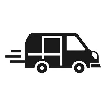 Parcel delivery icon, simple style Illustrazione stock