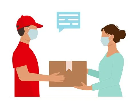 Parcel delivery Stock Illustration