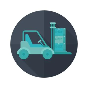 Parcel On Fork Lift Stockillustratie