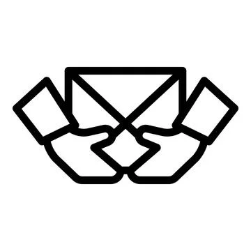 Parcel freight traffic icon outline vector. Cargo truck Stock Illustration
