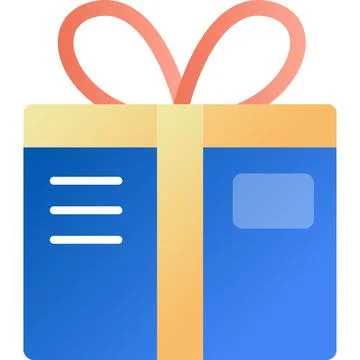 Parcel gift box icon vector present isolated Stockillustratie