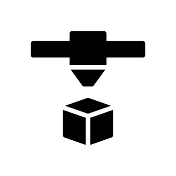 Parcel glyph flat icon Stock Illustration