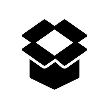 Parcel glyph flat icon Stock Illustration