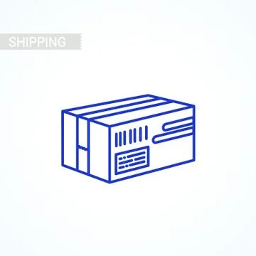 Parcel icon. Delivery box 스톡 일러스트