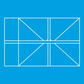 Parcel icon, outline style イラスト素材