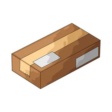 Parcel illustration 스톡 일러스트