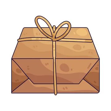 Parcel illustration Illustrazione stock