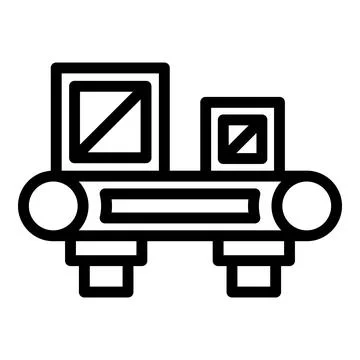Parcel line icon outline vector. Cargo delivery 스톡 일러스트