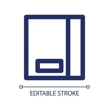 Parcel linear ui icon Stock Illustration