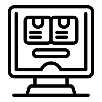Parcel loading control icon outline vector. Fork barrel Stock Illustration