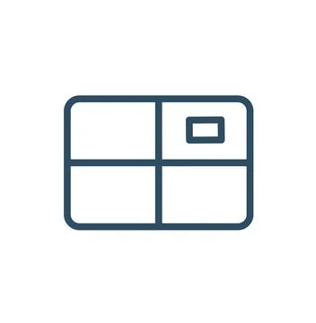 Parcel or Packed box line icon. linear style sign for mobile concept and web  Stock Illustration