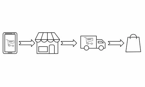 Parcel order delivery status, postal parcel tracking vector icon.  Stockillustratie
