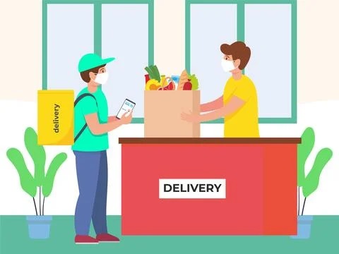 Parcel Out Concept Illustration Illustrazione stock