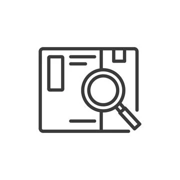 Parcel overview, icon in line design. Parcel, overview, shipment, delivery Illustrazione stock