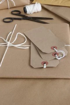 Parcel packing Stock Photos