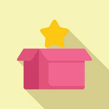 Parcel part modern icon flat vector. Unit item block Stock Illustration
