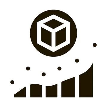 Parcel pick-up points icon Vector Glyph Illustration Stock Illustration