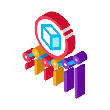 Parcel pick-up points isometric icon vector illustration Stock Illustration
