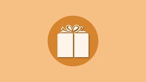 Parcel post icon brown color simple shape circle animation Stock Footage 279098468