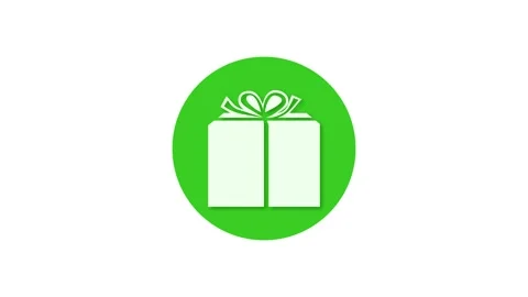 Parcel post icon green color simple shape circle animation white background Stock Footage 279098473