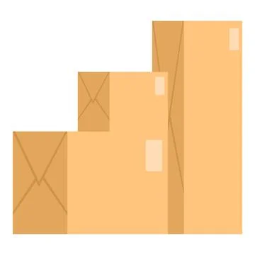 Parcel post warehouse icon cartoon vector. Worker cargo Stock Illustration