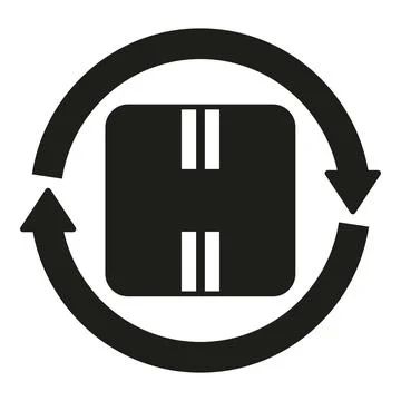 Parcel return icon simple vector. Service delivery Stock Illustration