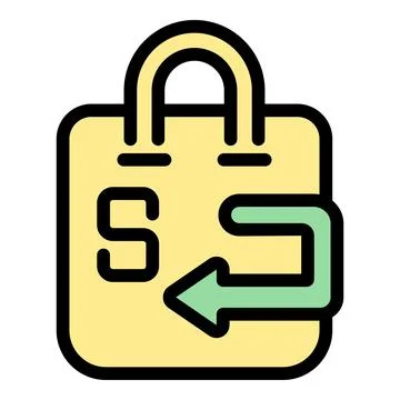 Parcel return icon vector flat Illustration