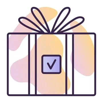 Parcel sent, package received icon Stock Illustration