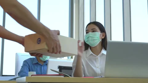 Parcel service Stock Footage 138314595