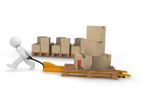 Parcel service Stock Illustration