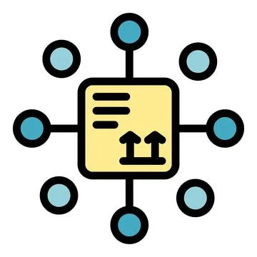 Parcel shipping icon vector flat Stockillustratie