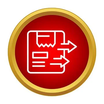 Parcel shipping send export receiving delivery icon Stockillustratie