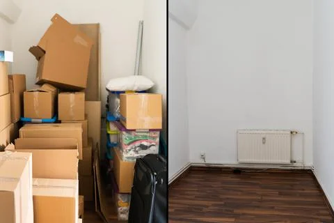 Parcel Storage Room Decluttering 库存照片