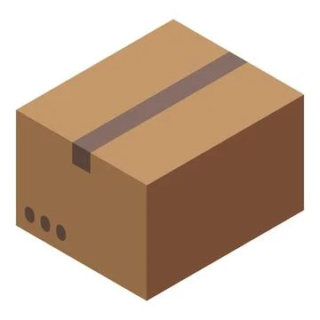 Parcel textile clothes icon, isometric style Illustration