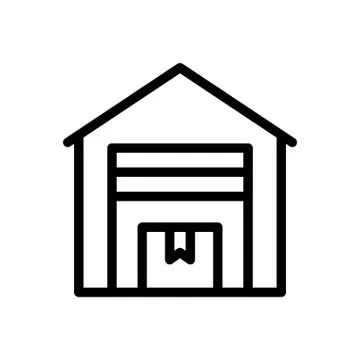 Parcel thin line icon イラスト素材
