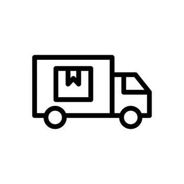 Parcel thin line icon Stock Illustration