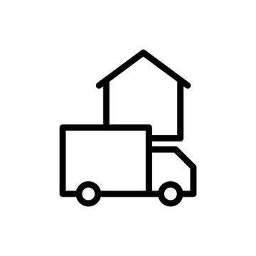 Parcel thin line icon イラスト素材