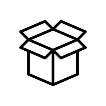Parcel thin line icon 스톡 일러스트