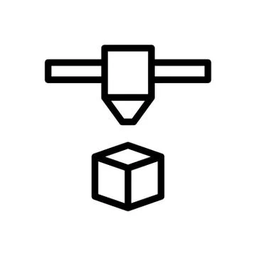 Parcel thin line icon Stock Illustration