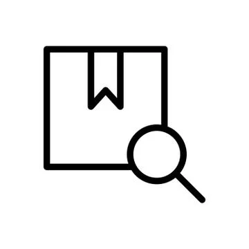 Parcel thin line icon 스톡 일러스트