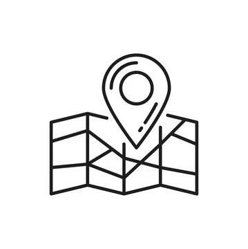 Parcel tracking, gps delivery, map point location Stock Illustration