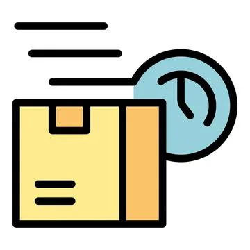 Parcel tracking icon vector flat 库存插图