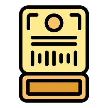 Parcel tracking system showing barcode information Illustrazione stock