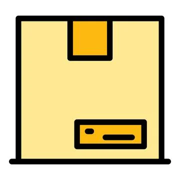 Parcel traffic icon vector flat Stock Illustration