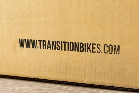Parcel With the url of Transition Bikes Stock Photos