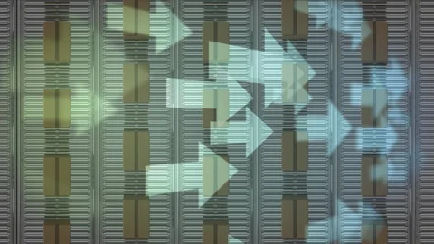 Parcels and arrows Stock Footage 117182215