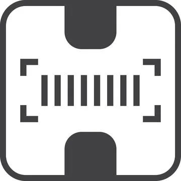 Parcels and bar codes illustration in minimal style Illustrazione stock