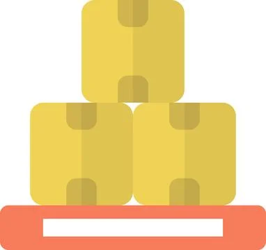 Parcels and post boxes illustration in minimal style Illustrazione stock