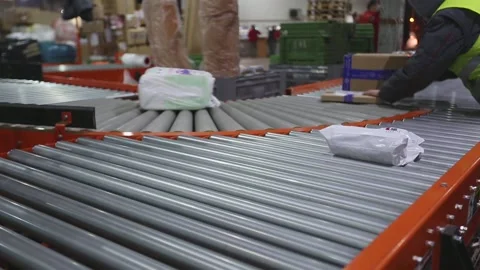 Parcels Conveyor Delivery 库存影片 220630490
