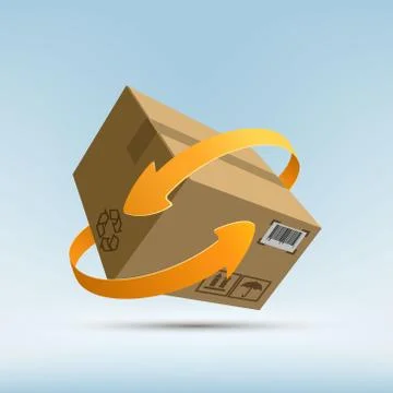 Parcels by mail. Stock-Illustration